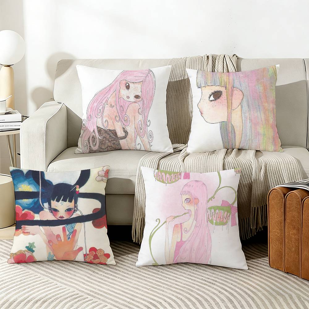 Aya Home Textiles - A-Aya T-Takano Kawaii Big-Eyed Girl Kissenbezug,