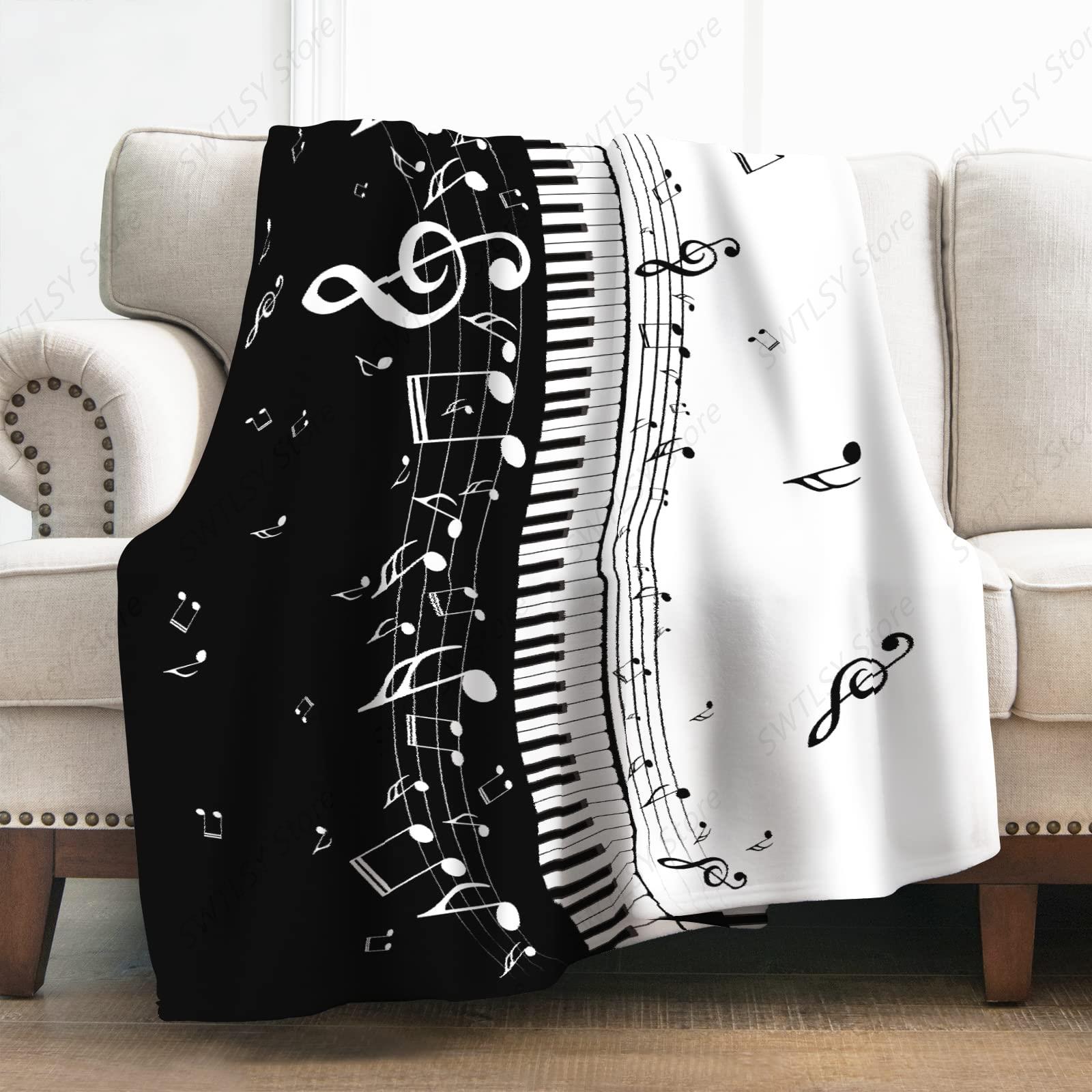 Home Textiles Notes - Musikdecke, Geschenke für Frauen, Mädchen, Männer,