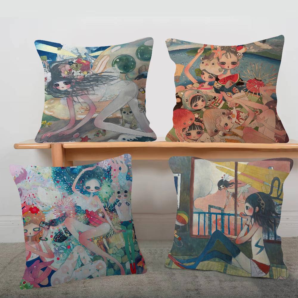 Aya Home Textiles - Kissenbezug von der Künstlerin Aya Takano,