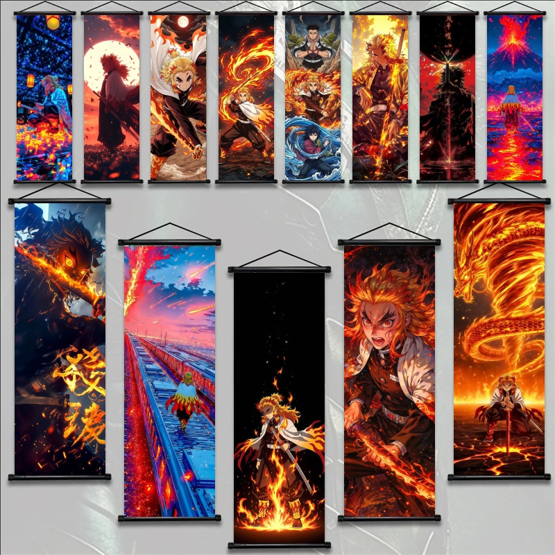 Home And Textiles - Demon Slayer Kyojuro Rengoku HD-Druck Anime