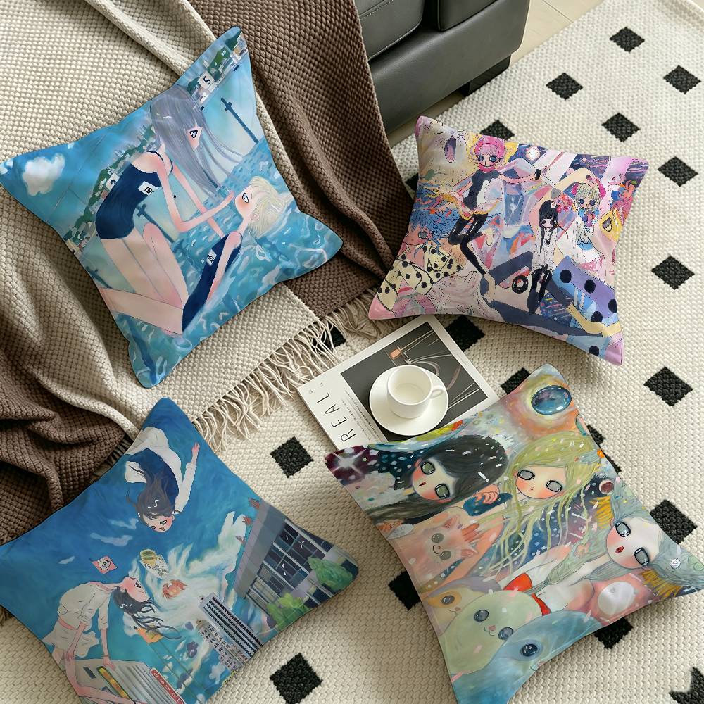 Aya Home Textiles - Aya Takano Gemälde Personalisierter Kissenbezug Kinderzimmer