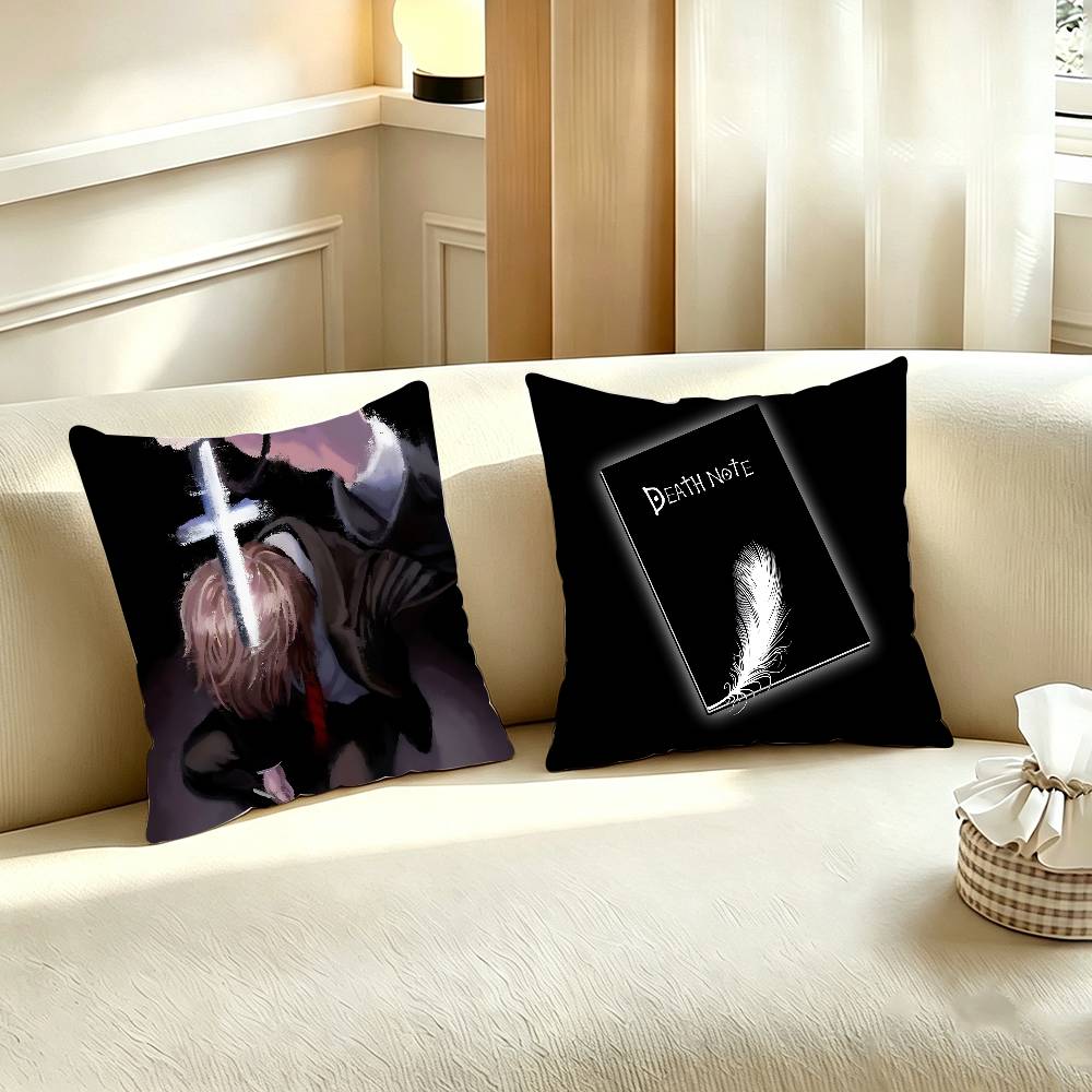 Home Textiles Notes - D-DEATH NOTE Kissenbezug für Zimmer-Sofa, geeignet