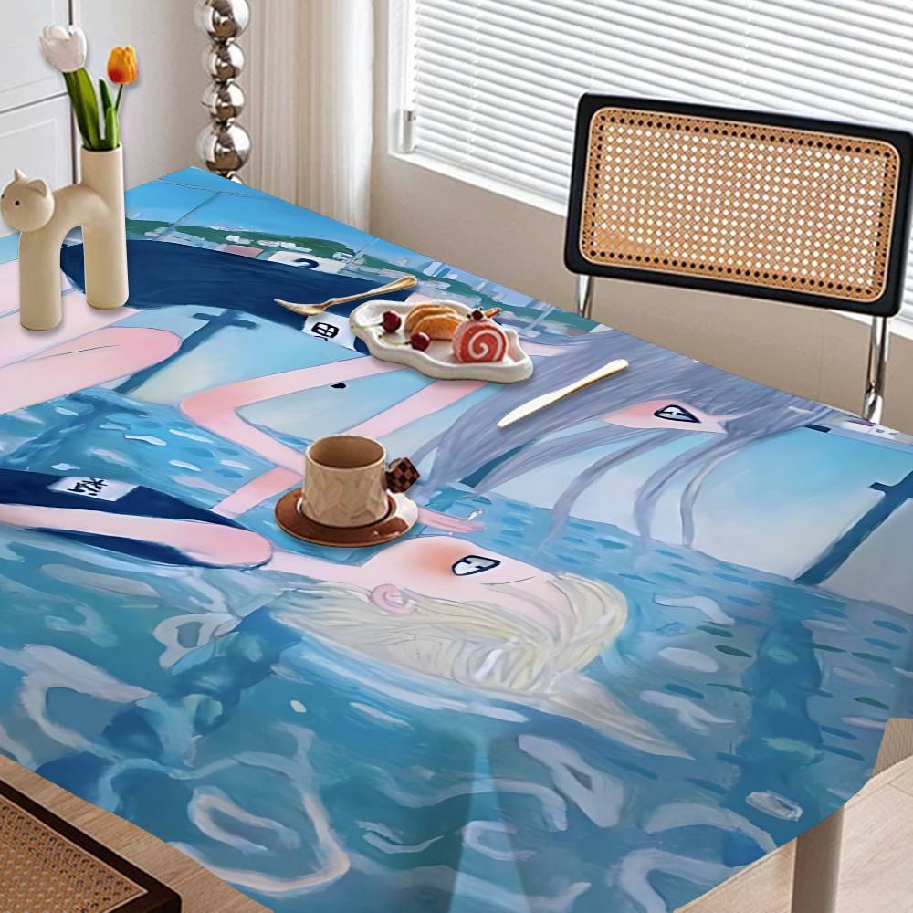 Aya Home Textiles - Aya Takano Gemälde Tischdecken aus fleckenbeständigem,