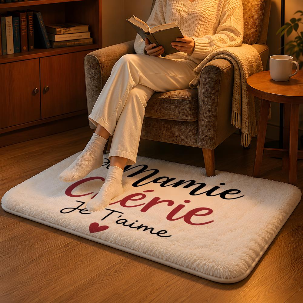 Home Textiles Notes - Mamie Love Notes Bodenmatte, weicher Flanell,