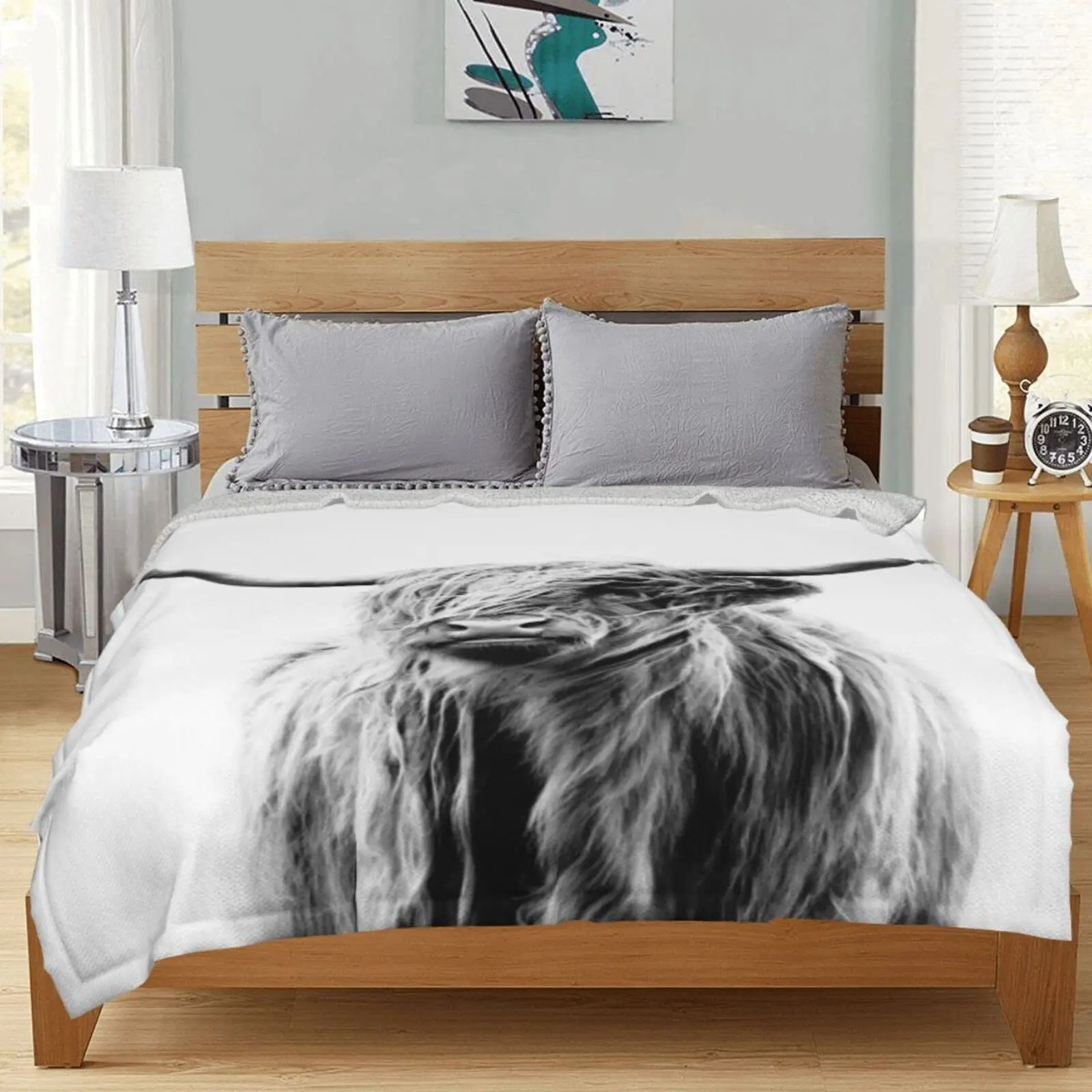 Highland Cow Decke, Tierbettwä – Highland Home Textiles Bewertung und Preis