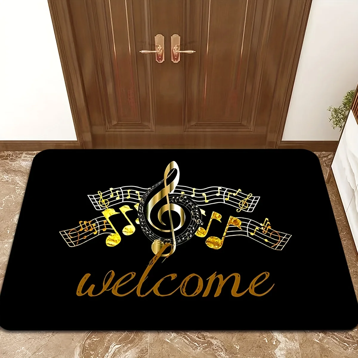 Luxuriöse Musiknoten-Matte für – Home Textiles Notes Bewertung und Preis