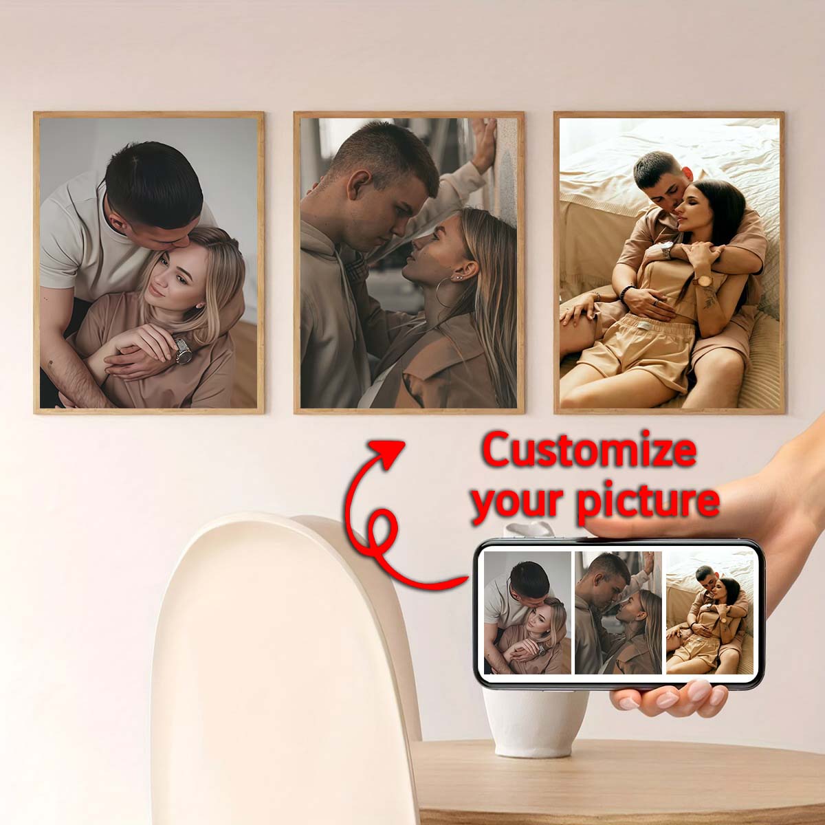 Triptychon - 2D-Foto-Holzrahme – Home Textiles Photos Bewertung und Preis