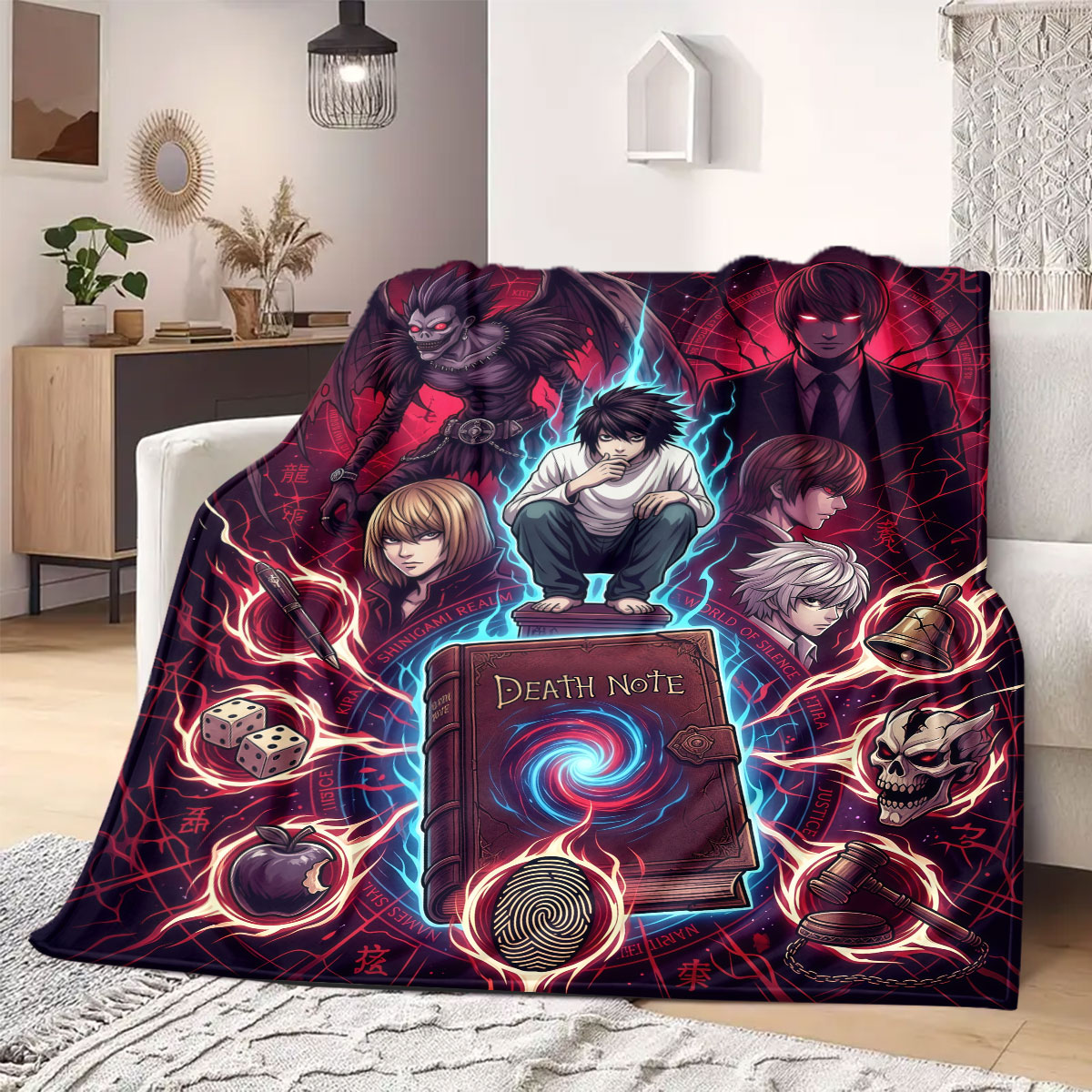 Death Note Strahlend bedruckte – Home Textiles Notes Bewertung und Preis