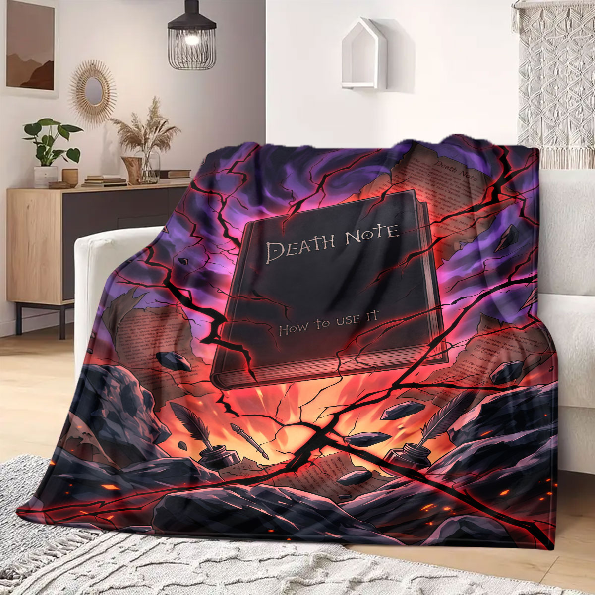 Death Note Strahlend bedruckte – Home Textiles Notes Bewertung und Preis