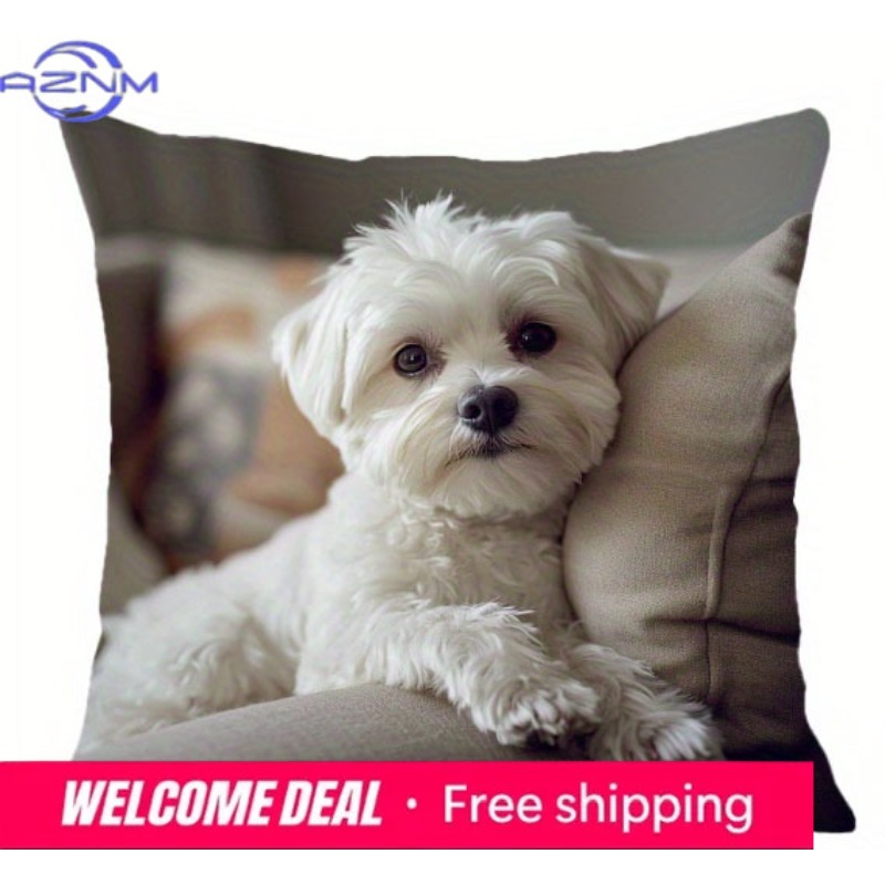 Kissenbezüge mit Malteser-Hund – Home Textiles Photos Bewertung und Preis