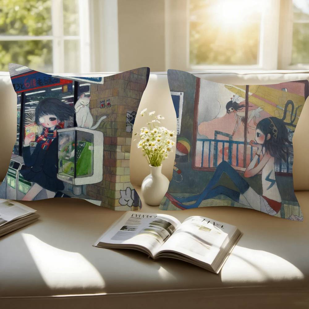 Art Aya Takano Mädchen-Kissen, – Aya Home Textiles Bewertung und Preis