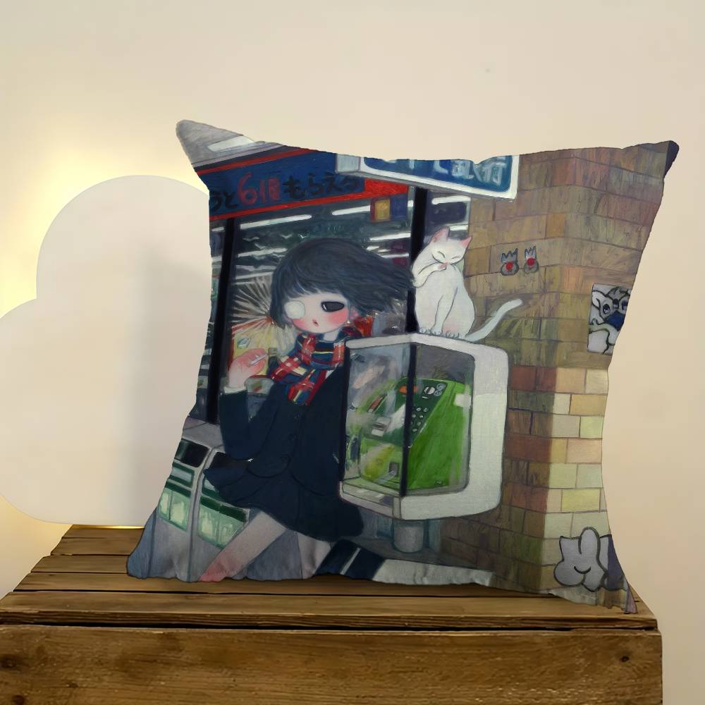 Art Aya Takano Mädchen-Kissen, – Aya Home Textiles Bewertung und Preis
