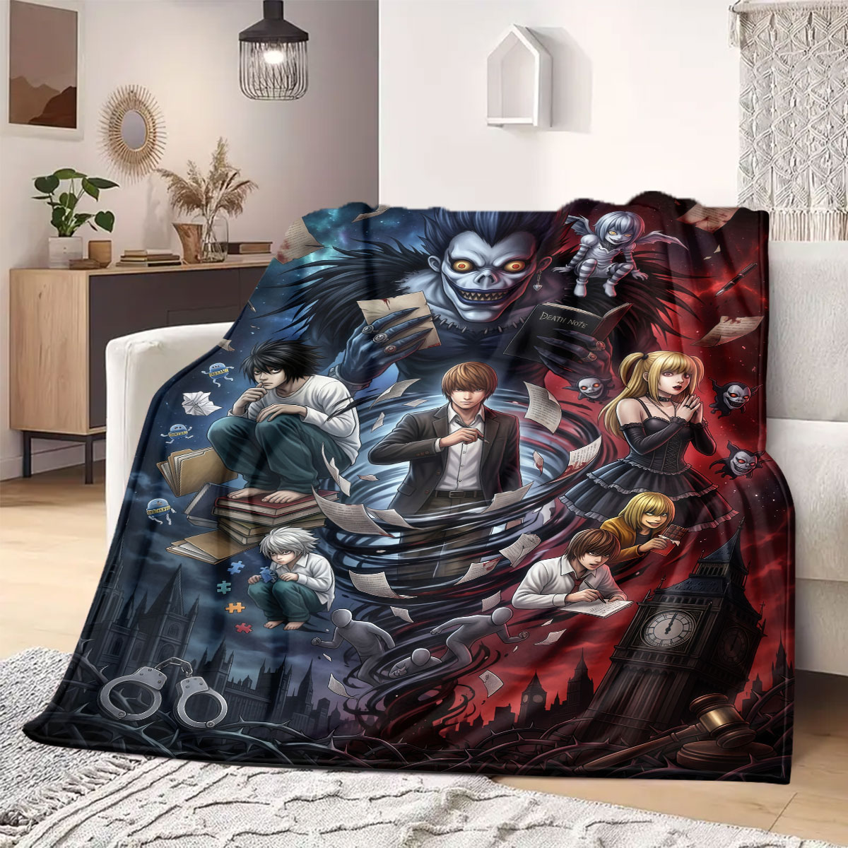 Death Note Grand Cartoon-Flane – Home Textiles Notes Bewertung und Preis