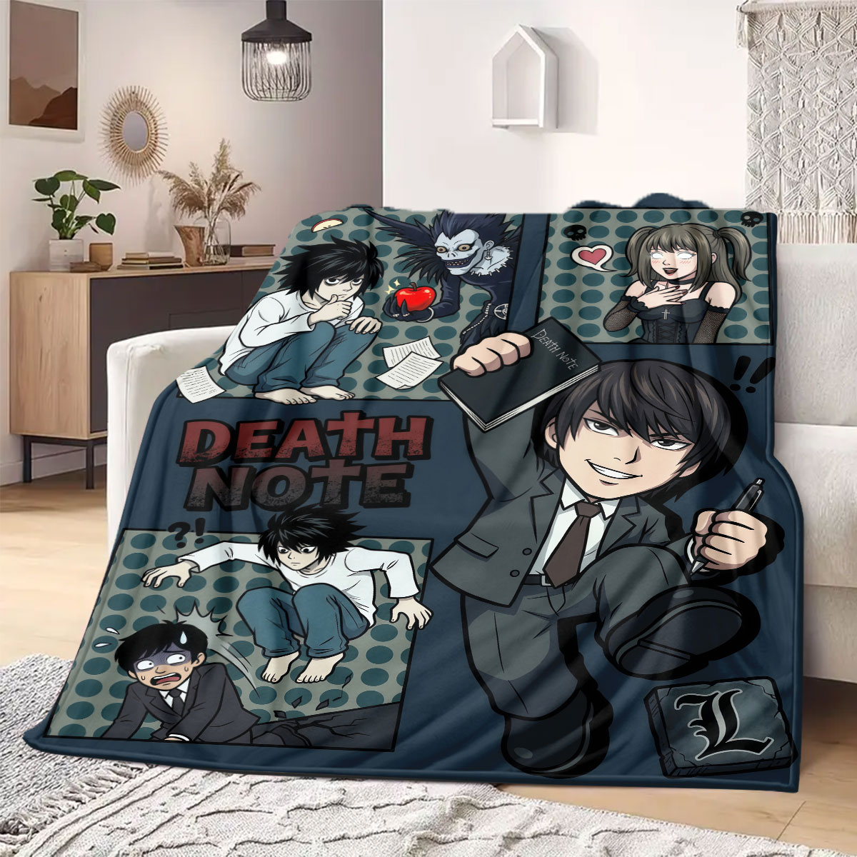 Death Note Grand Cartoon-Flane – Home Textiles Notes Bewertung und Preis