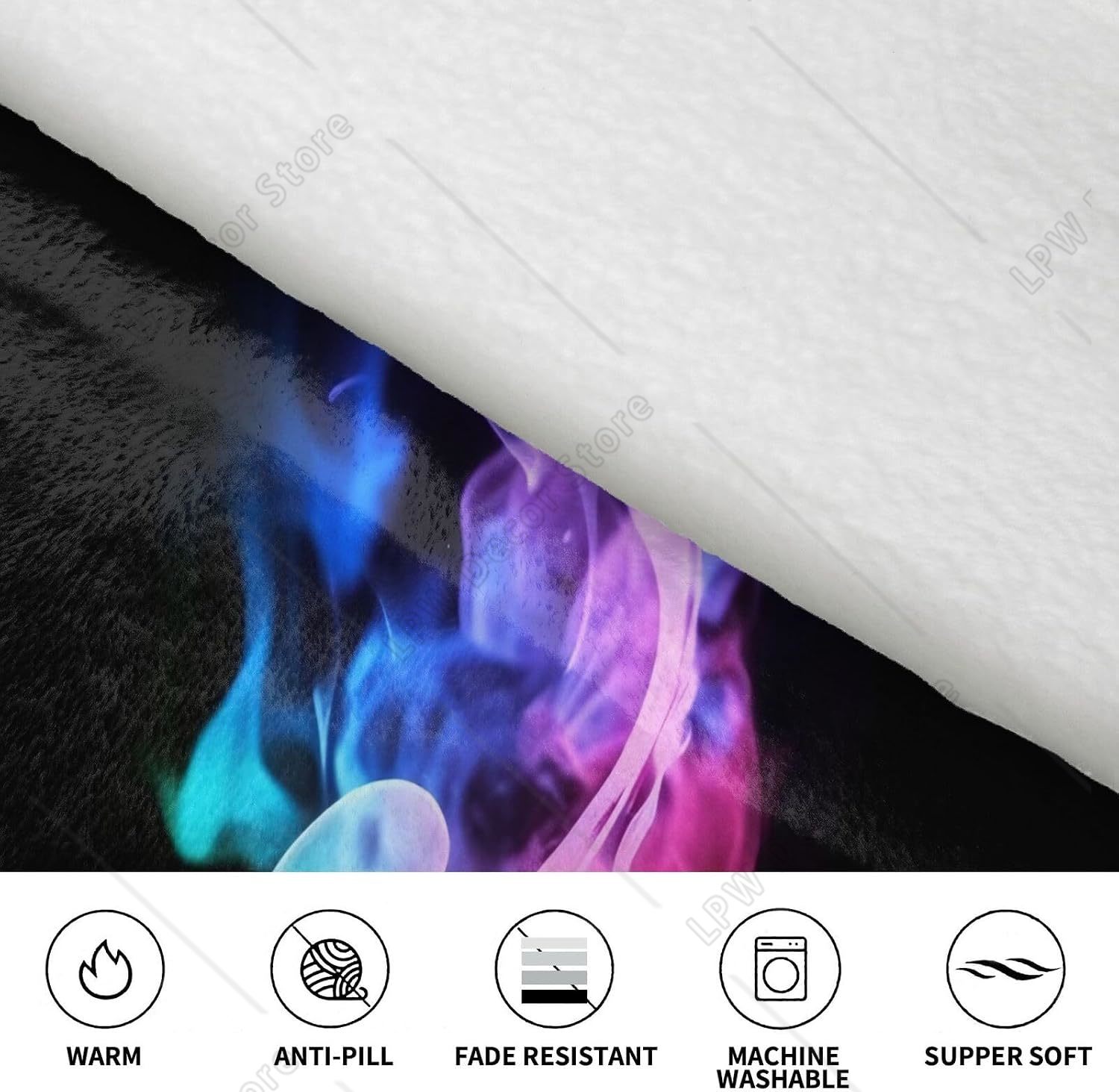 Bunte Musiknoten-Print Decken- – Home Textiles Notes Bewertung und Preis